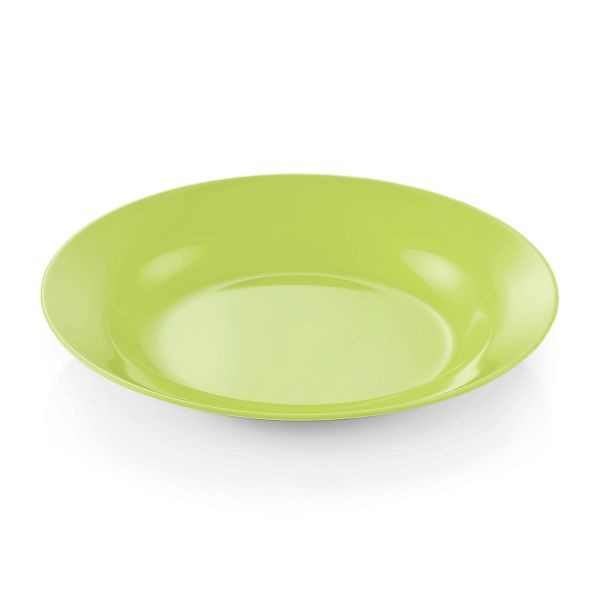 WAS Melamine Teller, tief, Durchmesser 20 cm, grün, Melamin, VE: 12 Stück, 9361203