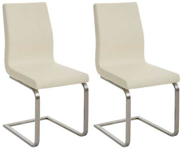 CLP 2er Set Esszimmerstühle Belfort, creme, 322808
