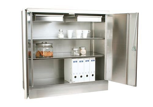DENIOS Edelstahl-Werkzeugschrank Inox, B 1000, T 500, H 1000 mm, 251577