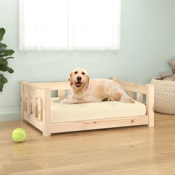 vidaXL Hundebett 75,5x55,5x28 cm Massivholz Kiefer, 833253
