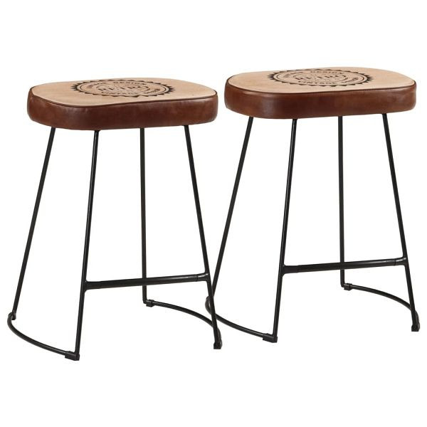 vidaXL Barhocker 2 Stück Dunkelbraun 40x29,5x53 cm, 358929