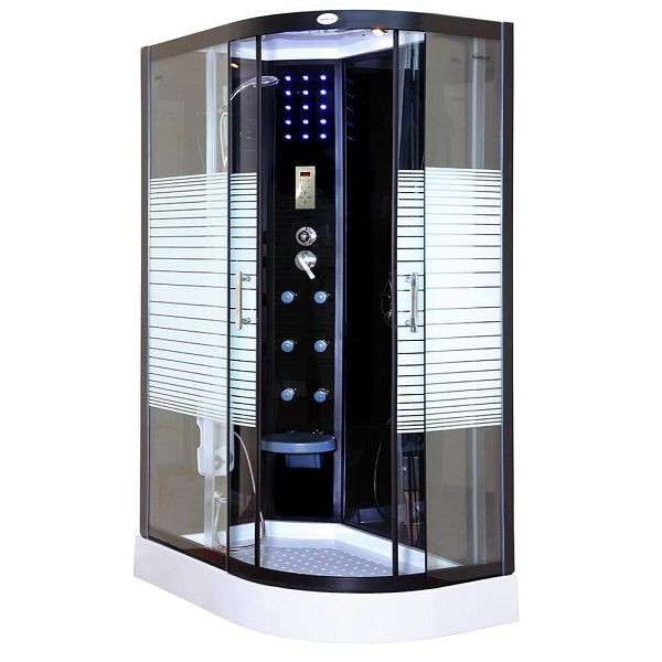 HOME DELUXE Duschkabine BLACK PEARL - 120 x 80 cm Rechts, 5927