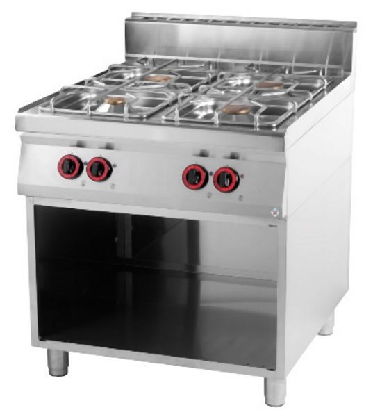 RM Thermik Serie 900, Gasherd mit Unterbau, 800x900x900 mm, SP-90/80G