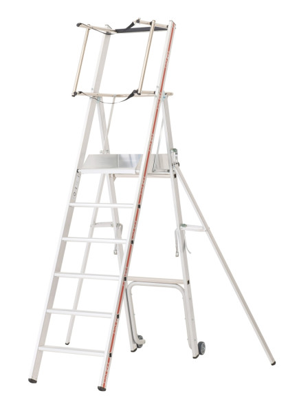 HYMER Plattformleiter ProTect C, 6 Sprossen/Stufen, 838306