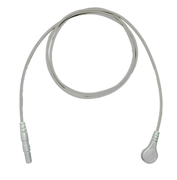 Golmed LZ-EKG-Adapterleitung mit Druckknopf, weiß, 60 cm, 1-6-1,5 W