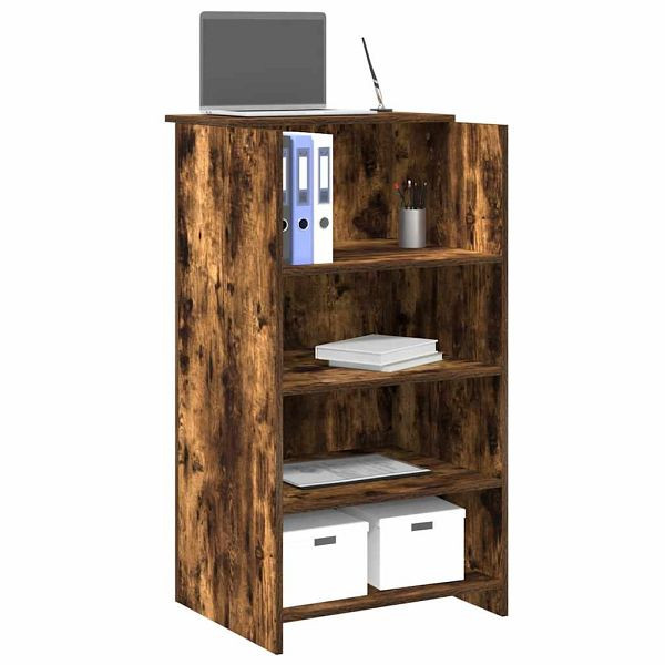 vidaXL Empfangstheke Räuchereiche 55x50x103,5 cm Holzwerkstoff, 859019