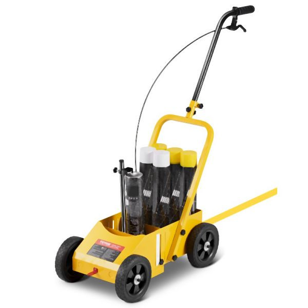 VEVOR Streifenmarkierungsmaschine Streifenmaschine Gelb 56-102mm Einstellbar, STHXJPQS4LKCZ1KLSV0