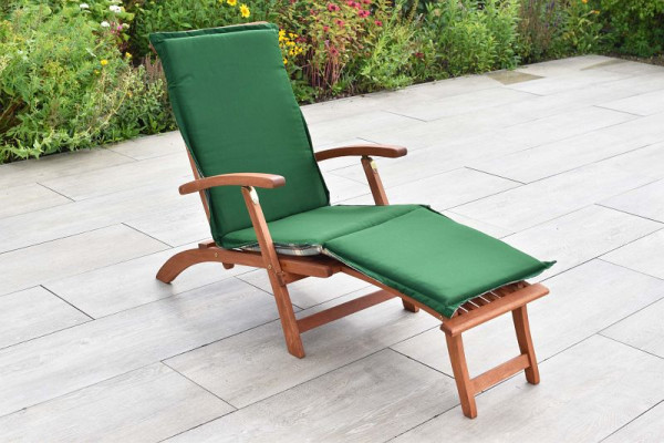 Merxx Deckchair Set 2-teilig, 1 Deckchair, klappbar, 1 Auflage, FSC Eukalyptusholz, 50094-100