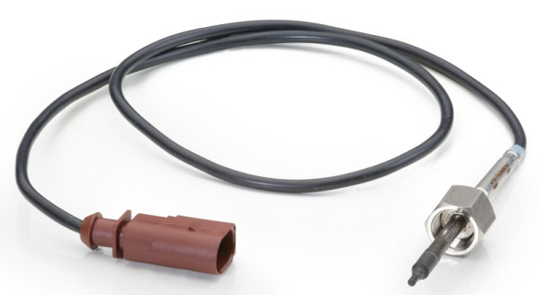 HELLA Sensor, Abgastemperatur, 2-polig, geschraubt, Kabel: 702mm, 6PT 014 494-121