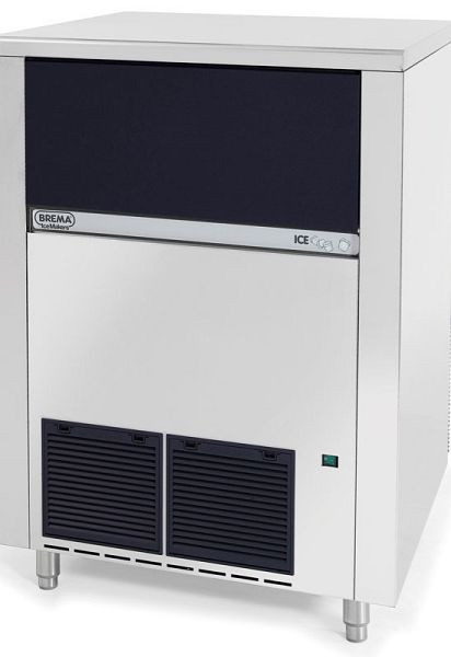 Brema Eiswürfelbereiter als Kegeleiserzeuger, Eisproduktion: ca. 130 kg / 24 Stunden, Luftkühlung, R290, 1250 W, 840x740x1075 mm, MICE126HCA