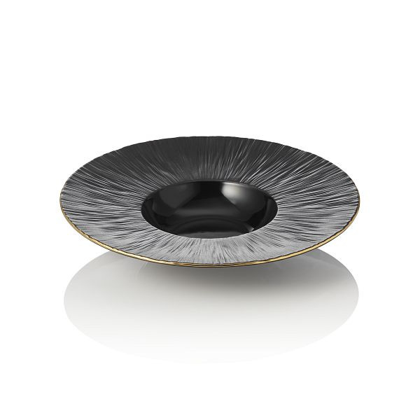 WAS Pastateller Set MAYA KURO, Ø 24 cm, 110 ml schwarz, Porzellan, VE: 3 Stück, 4851124