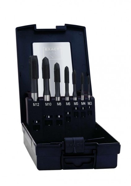 EXACT Maschinengewindebohrer, HM2 DIN371/376B TiAlN M3-M12 2494