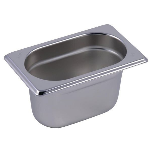 Gastro M Edelstahl GN-Behälter 10cm GN1/9, verstärkte Kanten, GR701