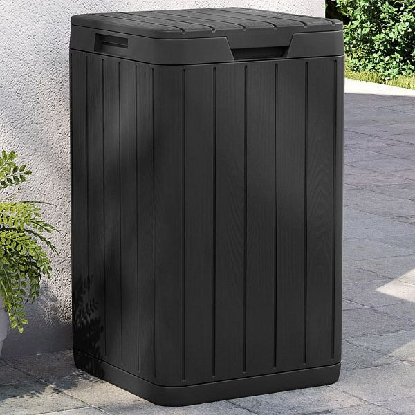 vidaXL Outdoor-Mülltonne Anthrazit 38x38x65 cm PP, 364224