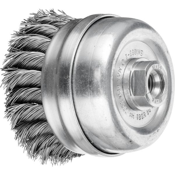 Pferd Topfbürste mit Gewinde, gezopft TBGR 80/M14 ST 0,50, 43306001