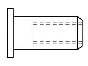 ART 88423 Blindniet-Muttern A 2 Flako M 8 / 0,25 - 3,5 VE=S (100 Stück)