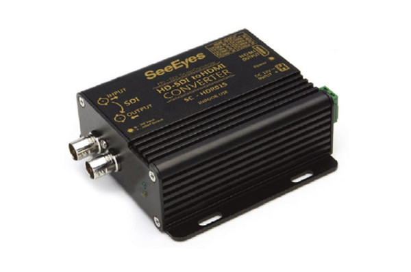 SeeEyes Konverter, HD-SDI nach HDMI, 1x HD-SDI Eingang, 1x HD-SDI, 1x HDMI Ausgang, 12VDC, SC-HDR01S