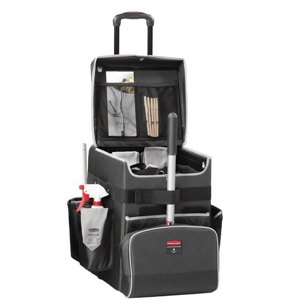 Rubbermaid Quick Cart Reinigungswagen Medium, Schwerlast, Stilvolles Design, CE891