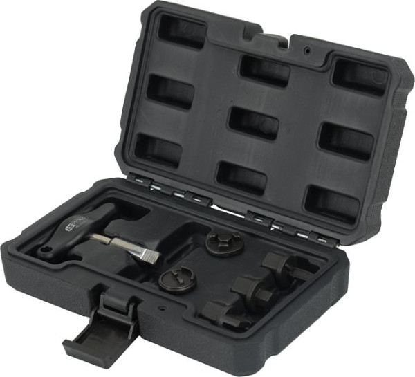 KS Tools 3/8" Öldienst-Spezialprofil-Satz für Kunststoff-Ölablassschrauben, 6-teilig, 150.1030
