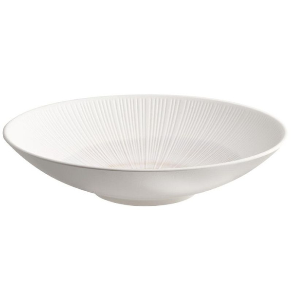 APS Schale BLUSH, Melamin, Ø 35 cm, Höhe 8 cm, weiß/beige, 85524