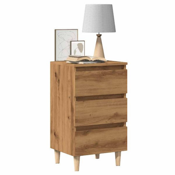 vidaXL Nachttisch Artisan-Eiche 40x35x69 cm Holzwerkstoff, 856422