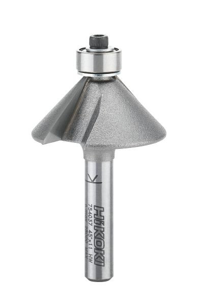 HiKOKI 6 mm Fasenfräser mit Kugellager 31.8x50x45, 754037