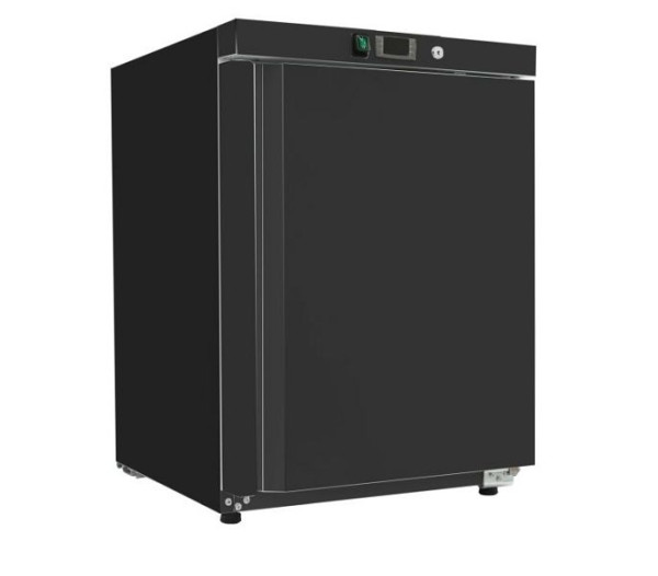 Gastro-Inox Kühlschränk aus schwarzem Stahl 200 Liter, statisch gekühlt, 201.204