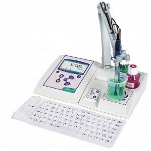 DOSTMANN pH 80+ DHS Tischmessgeräte Set, mit DHS pH-Elektrode Standard T and magnet stirrer, 5040-0207D