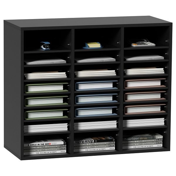 VEVOR Briefablage Schreibtisch Organizer 997 x 305 x 680 mm, 2,3–5,6 cm Einstellbar A4 Stapelbar Quer, Papierablage, MZWJZLFPJBH243C54V0