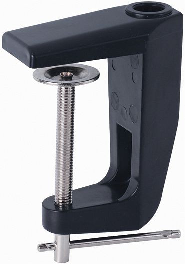 Lumeno Tischklemme für Arbeitslampen und Lupenleuchten, Tischplatten bis 65 mm, schwarz, 6171SW