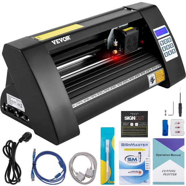 VEVOR Vinyl Schneideplotter 375 mm Spannung AC 85-264 V, KZJFLEXI375MM1V5BV2