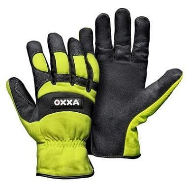 OXXA Handschuh X-Mech 51-610, schwarz/fluo gelb, VE: 12 Paar, Größe: 11, 15161011