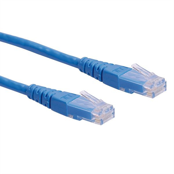 ROLINE Patchkabel Kategorie 6 (Class E) UTP, blau, 0,3 m, 21.15.1514