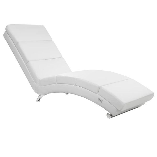 casaria Relaxliege London Weiß Kunstleder, 106892, 4250525363371