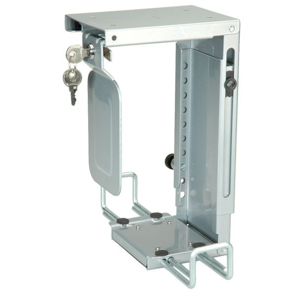 ROLINE Mini-PC-Halter, abschliessbar, silber, 17.03.1145