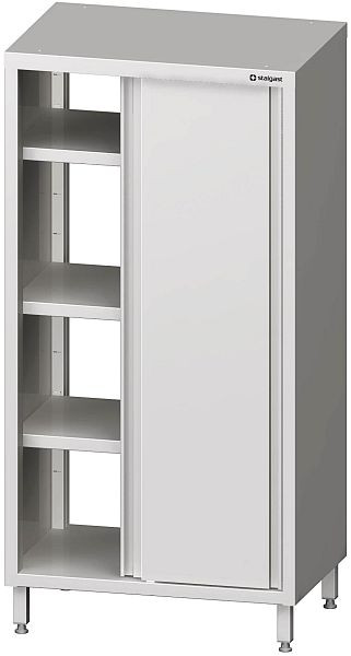 Stalgast Durchreiche-Hochschrank mit Schiebetüren, 800x500x1800 mm, verschweißt, VHK08511