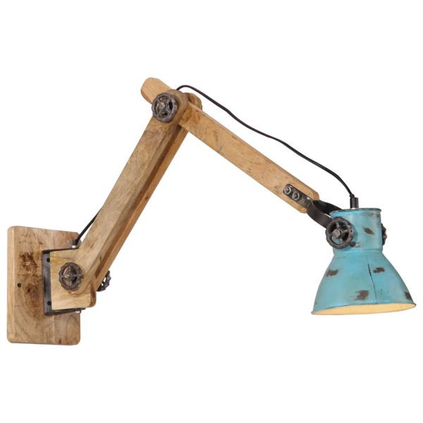 vidaXL Wandleuchte 25 W Blau 96x15x20 cm E27, 371842