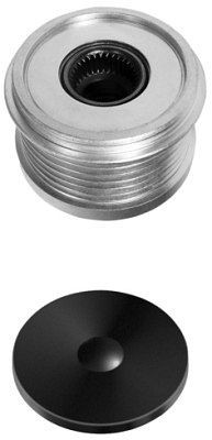 HELLA Generatorfreilauf, Gewindemaß: M14x1,5, Anzahl der Rillen: 6, mit Kappe, 9XU 358 038-631