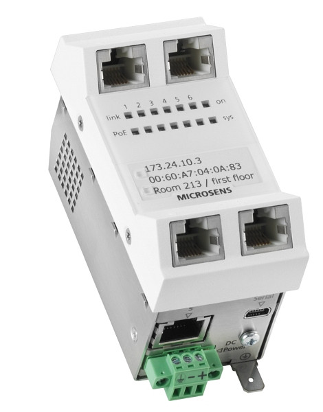 MICROSENS Gigabit Ethernet Micro Switch Generation 6, 6x Base-T vertikal, MS450187M-G6+