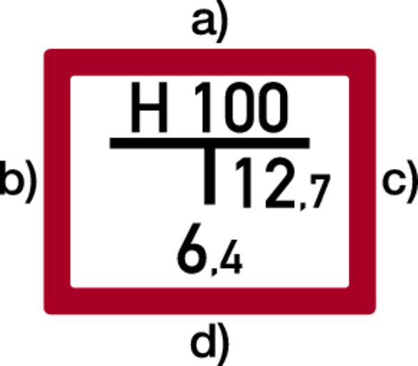 Schilder Klar Hinweisschild für Unterflurhydrant mit Ihren Angaben, 250x200x0.45 mm Aluminium geprägt, 165/51