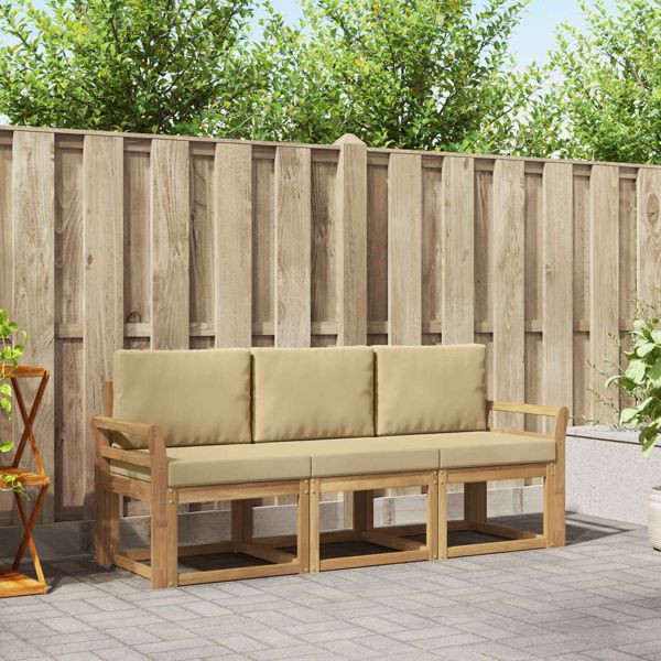 vidaXL Outdoor-Sofagarnitur 3-teilig, 3387177, 8721288776853