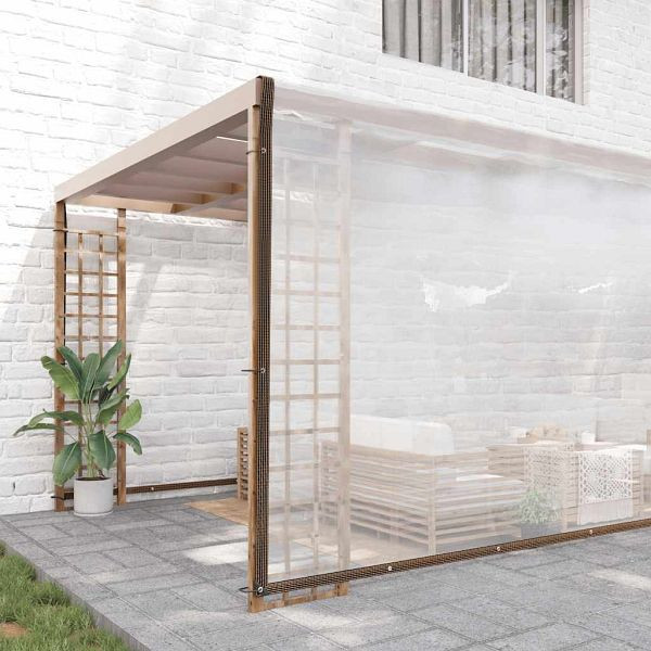 vidaXL Transparente Plane mit Ösen 8x12 m Polyethylen, 4018579