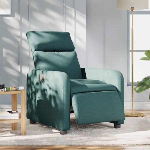 vidaXL Relaxsessel Elektrisch Dunkelgrün Stoff, 3206687