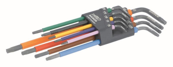 Bahco Multicolour TORX® Winkelschraubendreher-Satz, Sechskant, T8-T40, 9-teilig, C1997TORX/9P
