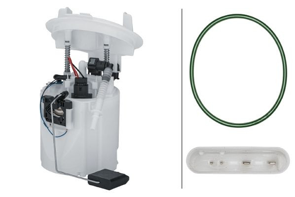 HELLA Kraftstoff-Fördereinheit, 12V, elektrisch, 6-polig, mit Dichtung, 8TF 358 302-981