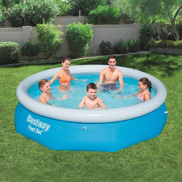 Bestway Fast Set Aufblasbarer Swimmingpool Rund 305x76 cm 57266, 91601