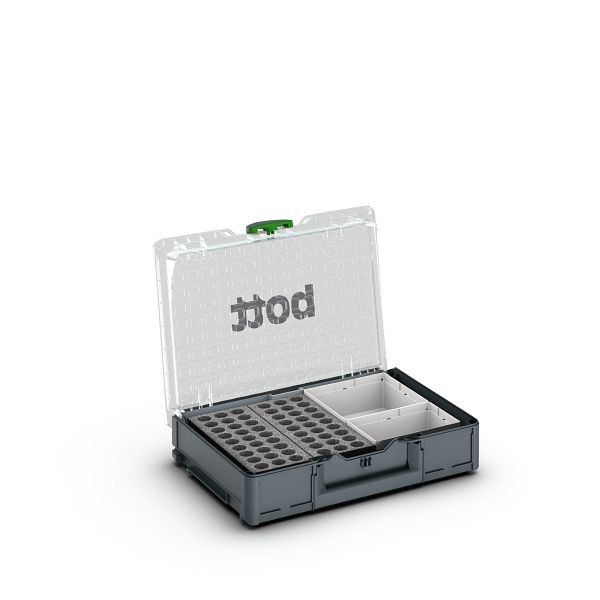 bott Systainer3 Organizer M 89, mit Düseneinsatz für 54 Düsen und 2 Boxen, BxTxH: 396x296x89mm, Kunststoff / RAL 7016, 72520082.19V