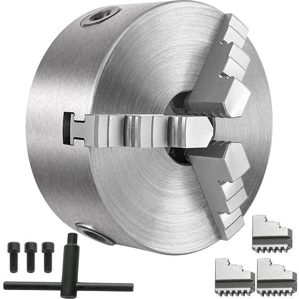 VEVOR 3 Backen x 5 Zoll Spindeldrehbank Metallfutter selbstzentrierend glatter Rücken K11-125A, KPK11-125KPZFZ001V0