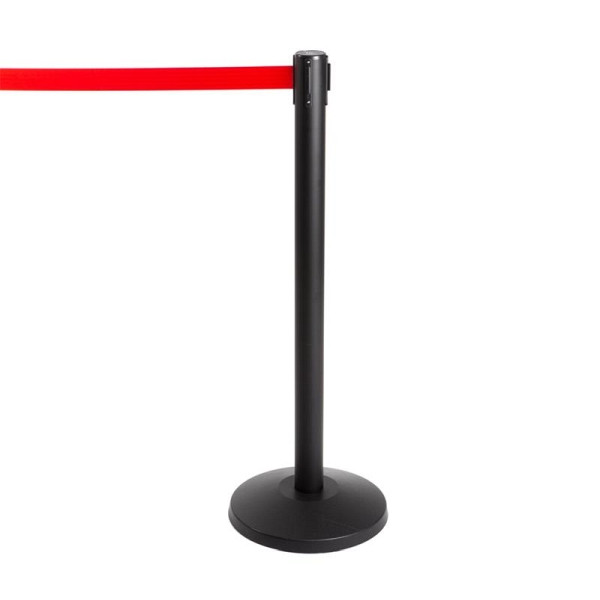 ALLPAX Stoppo XL Abgrenzungsständer schwarz, 3,4m, Zugband rot, 10010351