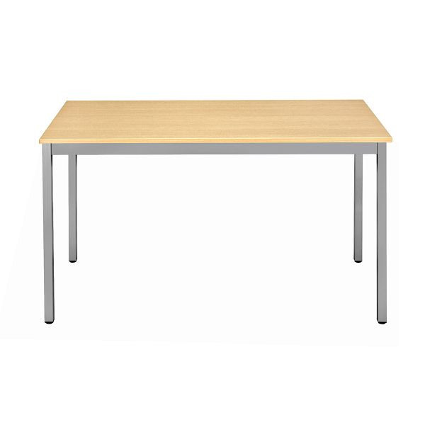 Bisley Mehrzwecktisch, Breite 1800 mm, Tiefe 800 mm, 19mm Tischstärke, 399 chrom x BC buche, MT1808BC399